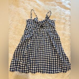 Old Navy Blue and White Gingham Dress